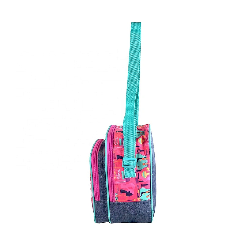 PEVA Folding Plain Waterproof Customized Picnic Basket insulated Thermal Lunch Cooler bags for lunch for kids