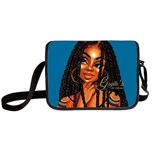 Black girls one-shoulder bag middle and primary school students crossbody bag  can be carried by hand