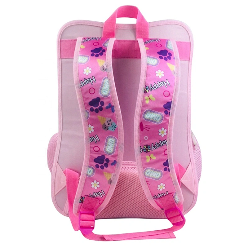 2020 New Heart shape design Custom Child Kid Backpack school bags for girls with removeable decorations