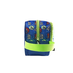 wholesale hot sell Cute Simple melange robot students Packing cute kids School Office Pencil Pouch Case Bag for school boy