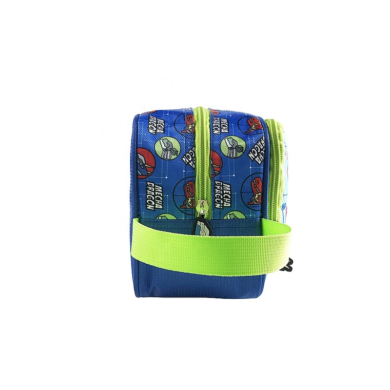 wholesale hot sell Cute Simple melange robot students Packing cute kids School Office Pencil Pouch Case Bag for school boy
