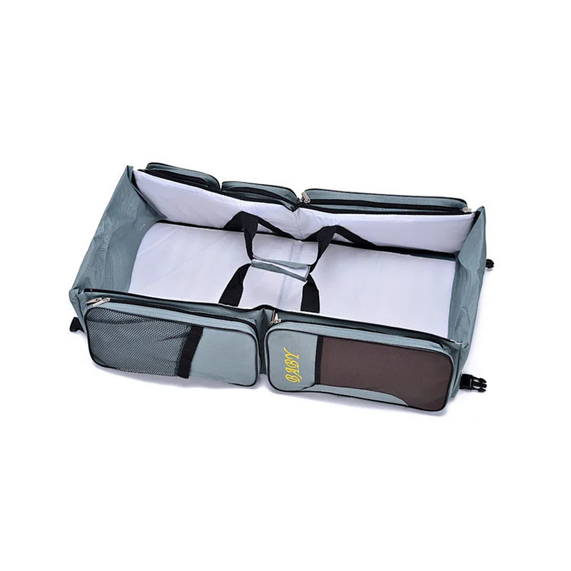 Multifunction Personal Foldable Diaper Bag Baby Travel Bed mommy bags baby diapers bag mother care baby luiertas for mothers