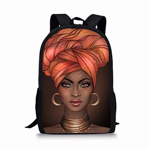 Creative Backpacks for African girls in primary School Full African Tiger Custom Print Backpack