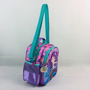 Fashion shiny holographic material Insulated Lunch Cooler Bags Box Backpack For Kids