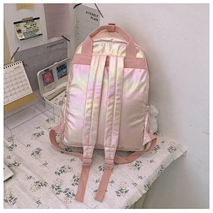 Eyecatching Colour laser korean style school backpack teenager travel backpack