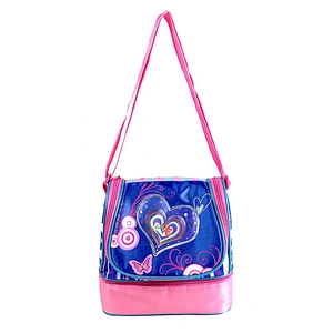Fashionable customized high quality colorful promotional cooler basket cartoon pattern insulated lunch cooler bag