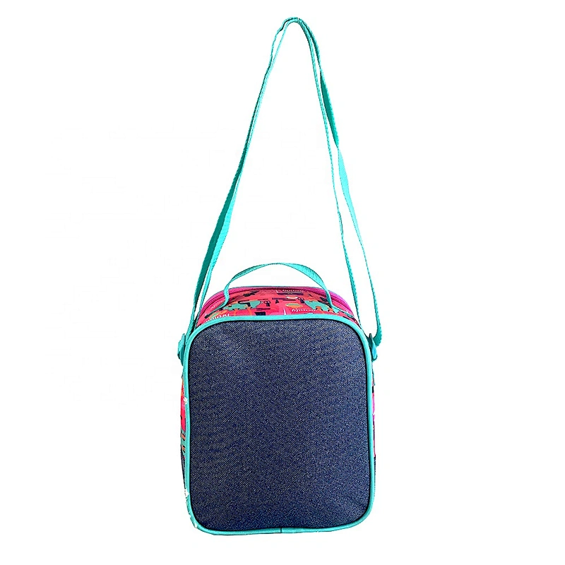 PEVA Folding Plain Waterproof Customized Picnic Basket insulated Thermal Lunch Cooler bags for lunch for kids