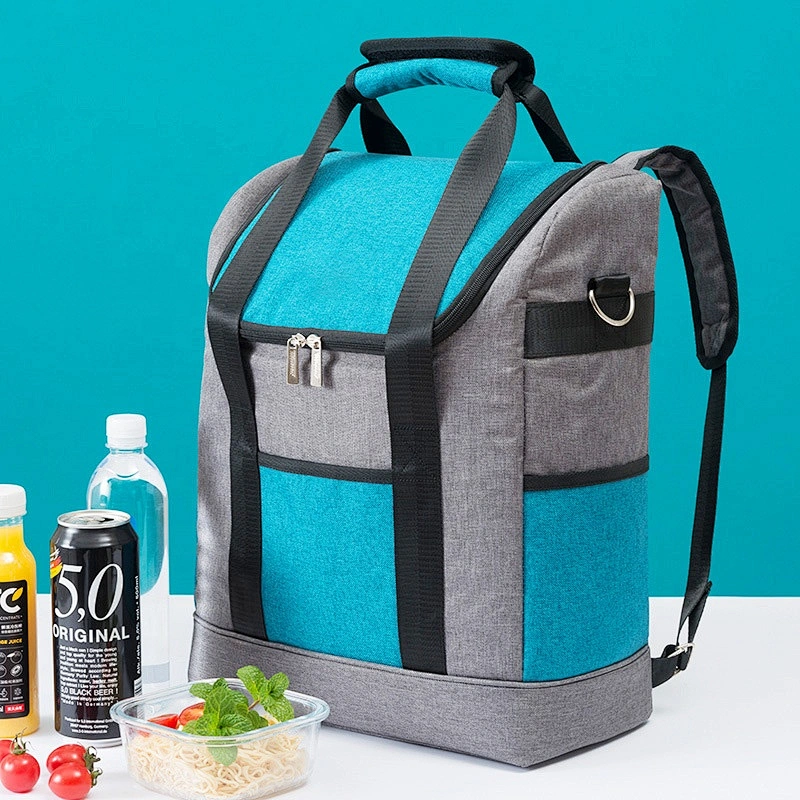 Custom Outdoor Large capacity Waterproof Picnic Insulated Lunch Cooler Bag Portable Insulated Tote Bag Thermal Cooler Lunch Bag