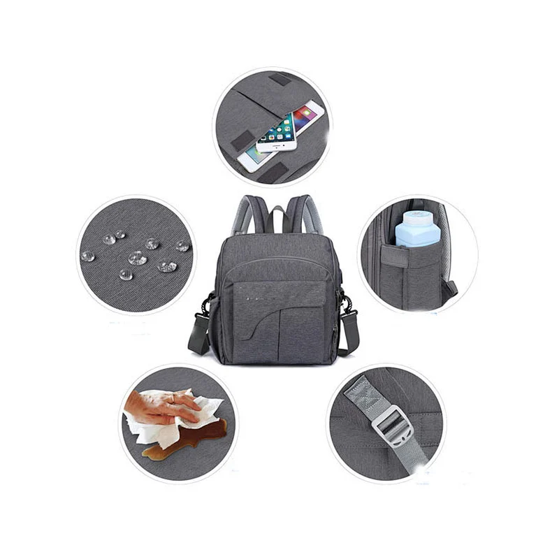 New fashion multifunctional backpack mummy diaper bag baby nappy bag backpack