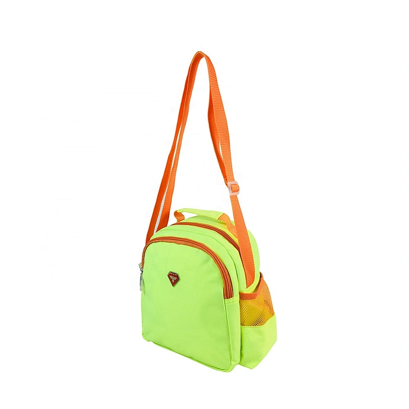 High quality insulated cooler box bags deliver lunch food delivery with custom logo thermal fluorescent green fabric for kids
