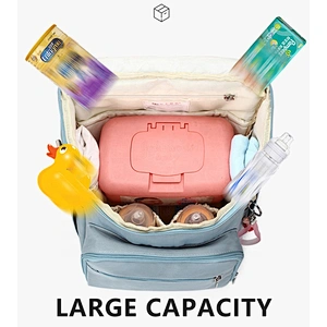 New arrival outdoor USB dry wet depart large storage insulated mummy bag diaper backpack