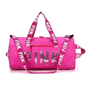Fashion Large capacity Waterproof Men travel duffel overnight bag women sequin pink duffle bag sports travel bags for travel