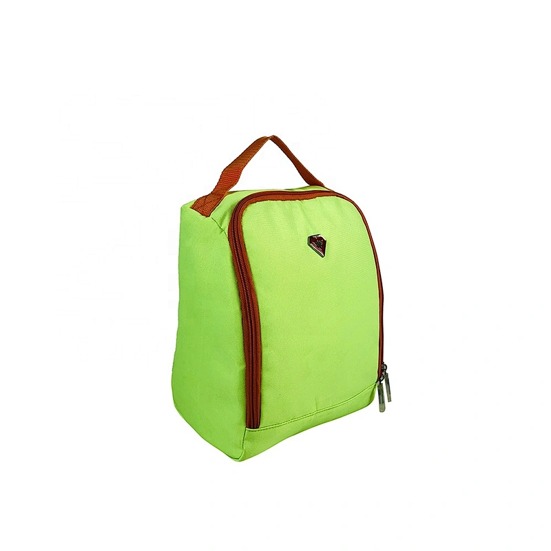 High quality insulated cooler box bags deliver lunch food delivery with custom logo thermal fluorescent green fabric for kids