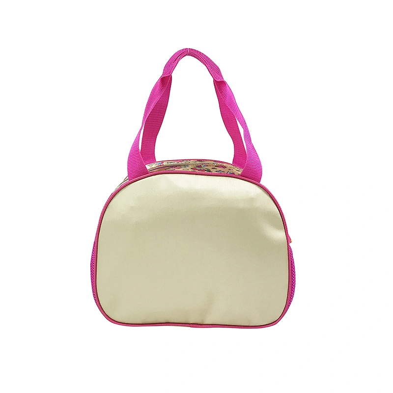 OEM/ODM Lady Girls Children Fashion Golden shiny school Customized Logo Style kids fashion leather handbags with shiny fabric