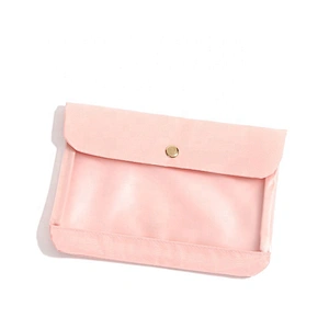Customize logo portable Dustproof folder foldable face masking box clip case pouch keeper holder fabric masking storage bag