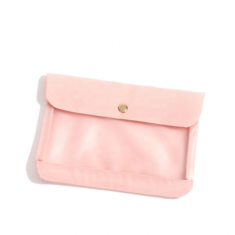Customize logo portable Dustproof folder foldable face masking box clip case pouch keeper holder fabric masking storage bag