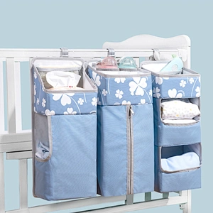 Hanging baby Diaper bag stroller Caddy Organizer Wall Crib Organizer Diaper Stacker for Changing Table Nursery Organizer Storage