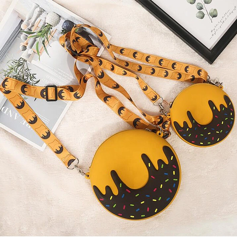 Small Cute Soft Silicone Cartoon Animal Shoulder Bag With Chain Strap Crossbody Bag For Women Evening Party Wallet Purse