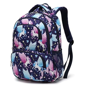 2020 Wholesale Unicorn Korean sublimation patterns cheap children cute school bags backpack for school girls