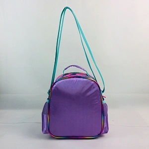 Fashion shiny holographic material Insulated Lunch Cooler Bags Box Backpack For Kids