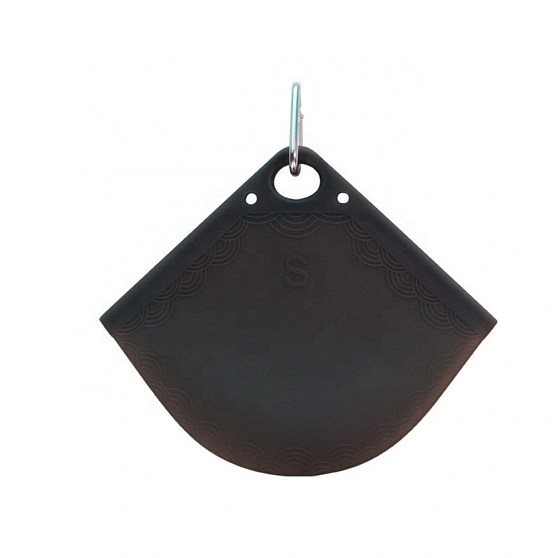 Pollution-proof Face Cover Holder Bags Temporary Clip MASKing Container Food Grade Silicone Facemasked Foldable Case Holder Bag
