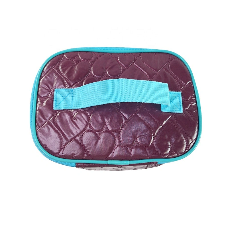 Wholesale quilted Custom Travel Makeup Cosmetic Bag Bathroom Storage Carry Case