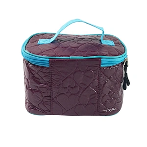 Wholesale quilted Custom Travel Makeup Cosmetic Bag Bathroom Storage Carry Case