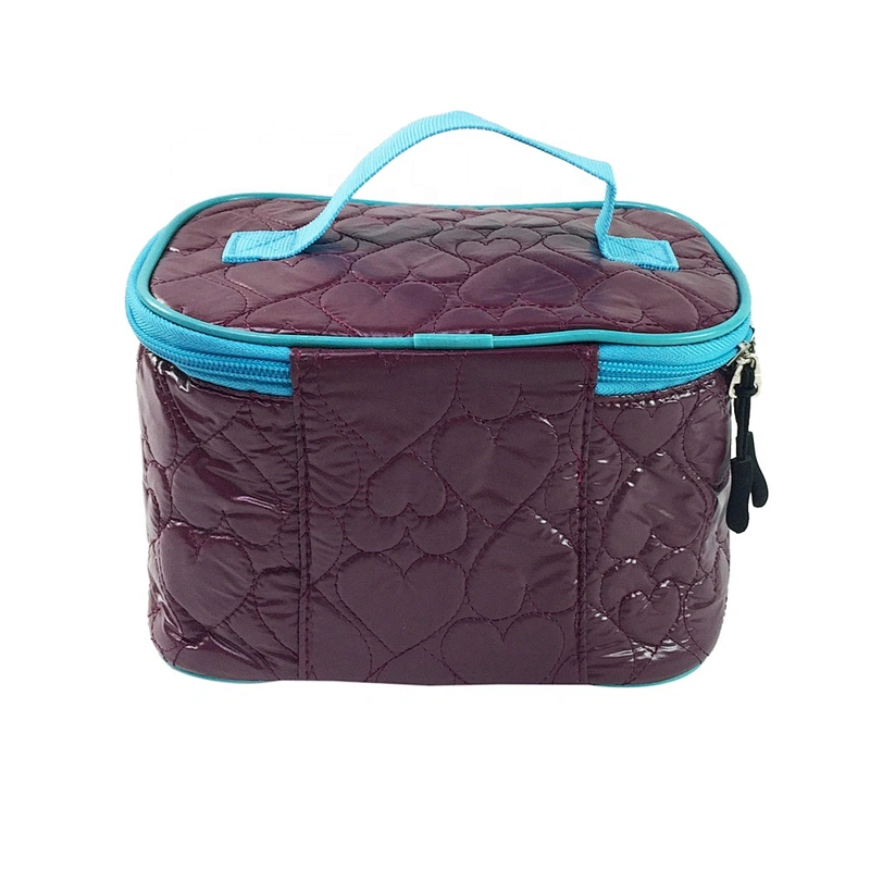 Wholesale quilted Custom Travel Makeup Cosmetic Bag Bathroom Storage Carry Case