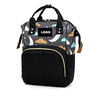 New Updated Lequeen diaper bag backpack with stroller strap and USB interface Maternity nappy changing bag for travel baby care
