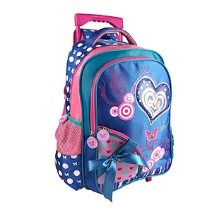 OEM Backpack Kids Rolling back to school  trolley durable school bags for kids travel school waterproof smart With Wheels