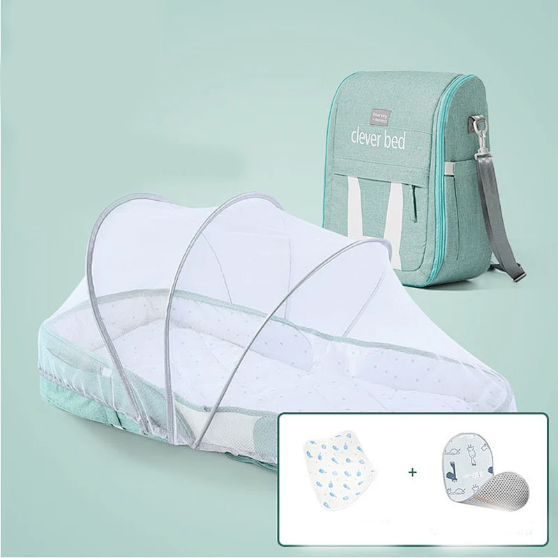 New Design Baby Portable Bed Bag Foldable Newborn Travel Crib Carry-on Nest Bed Diaper Bag changing Bed