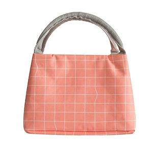 Waterproof Geometric Classic Customized and Cute for Female Thermal Insulated Lunch Bag Cooler Handbag  bags