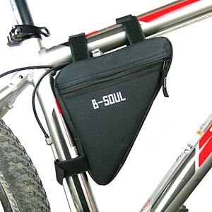 Durable waterproof mountain bike front beam bicycle saddle bag