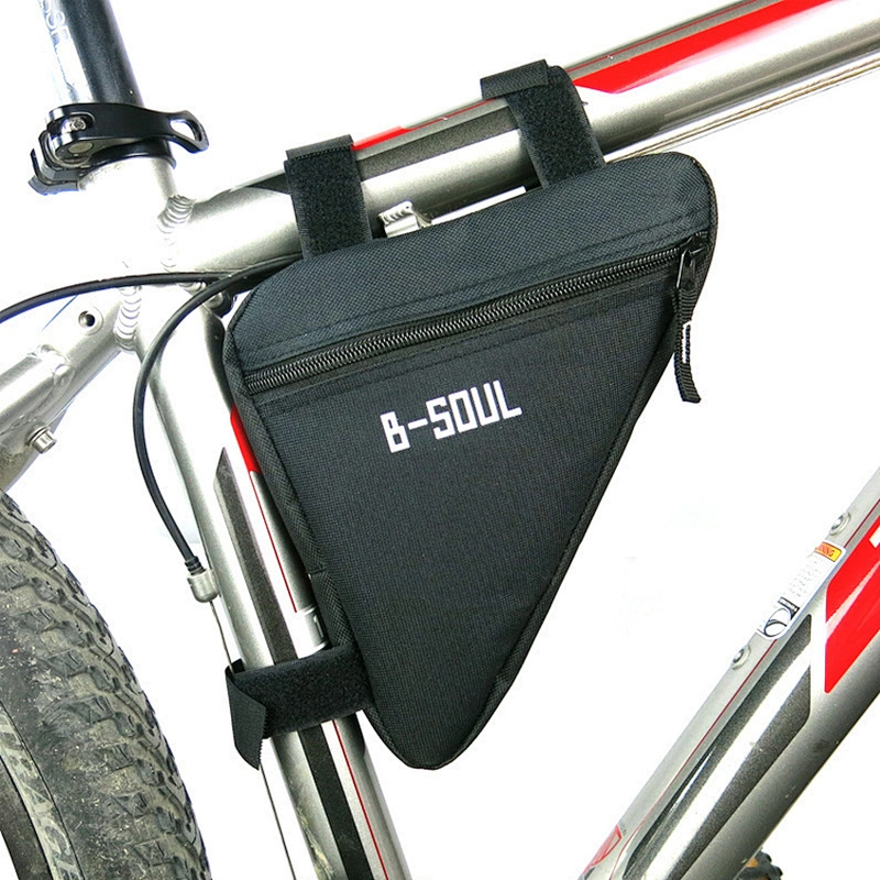 Durable waterproof mountain bike front beam bicycle saddle bag