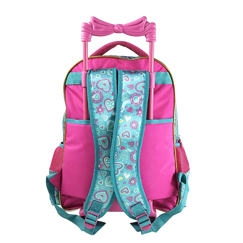 Latest design Backpack Rolling bag children shop school bag trolley bags for kids girls travel  waterproof With Wheels