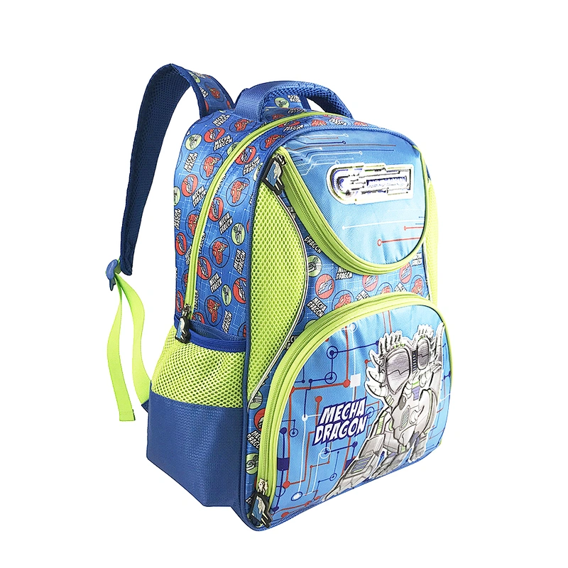 2020 Wholesale  High quality waterproof mochilas cartoon robot children backpack school bags for boys kids student book bags