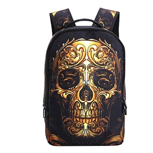 Halloween Bag Skull Backpack Kids Backpack Bookbag for Boys and Girls custom school bag