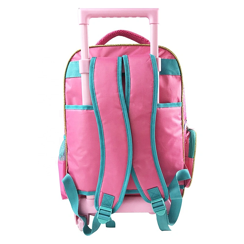 wholesale new design trolley bag Backpack Rolling bag children school bags for kids girls travel  waterproof smart With Wheels