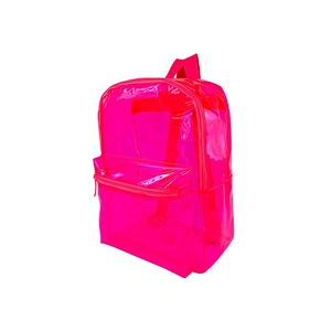 Custom wholesale clear plastic backpack children transparent PVC school bag