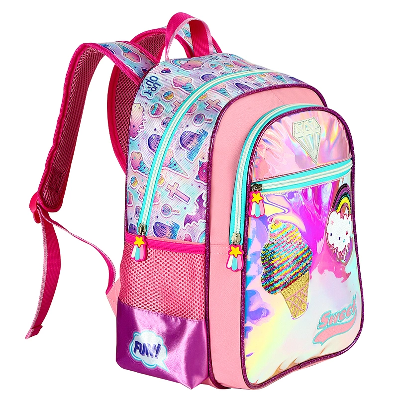 Pink children backpack school bags for teenage girls