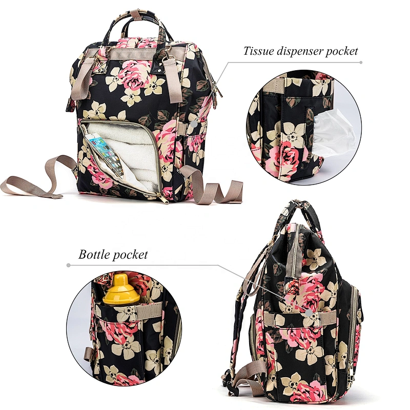 2020 Stylish Waterproof Large Capacity Maternity Mummy Bag Durable and Stylish Nappy Bags Baby Diaper Bag Backpack