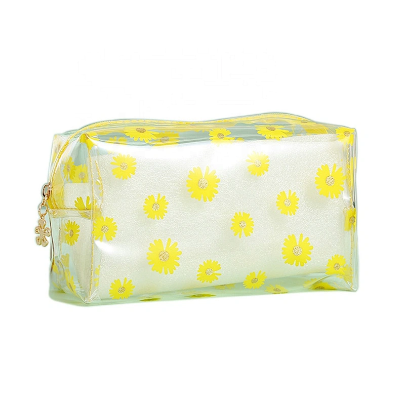 OEM/ODM Waterproof Transparent PVC Makeup Bag Clear PVC Wash Toiletry Cosmetic Bag