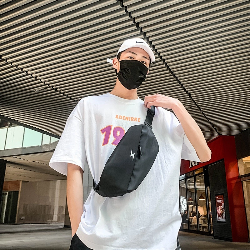 Custom Logo Fashion Unisex Men Women Cross Body Sport Waist Fanny Pack Belt Shoulder Crossbody Chest Zip Lock Bag