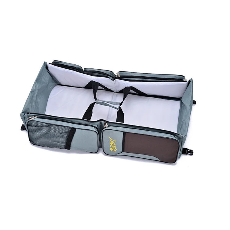 Multifunction Personal Foldable Diaper Bag Baby Travel Bed mommy bags baby diapers bag mother care baby luiertas for mothers