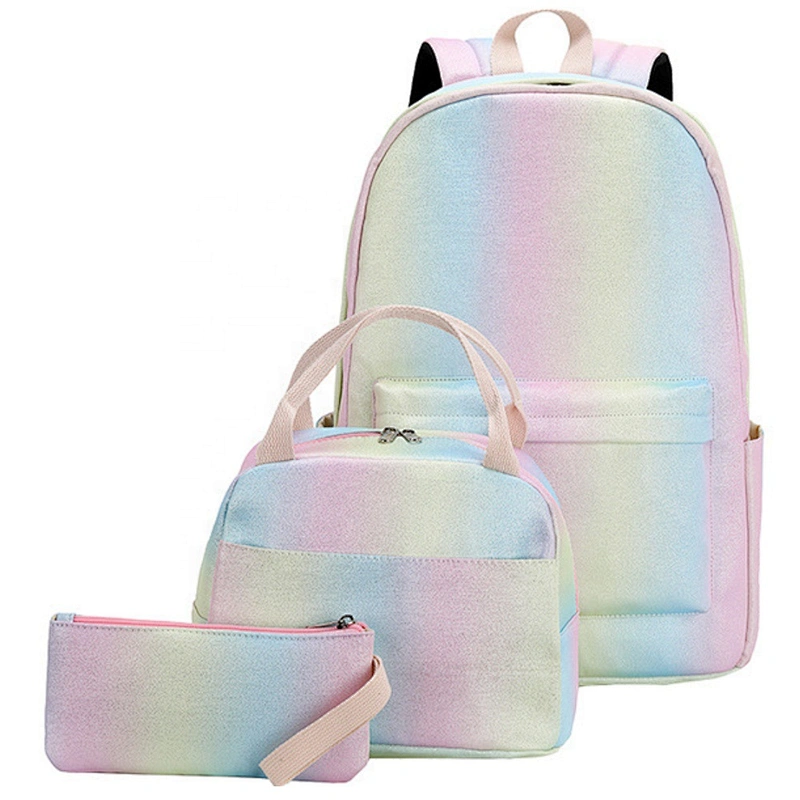 OEM/ODM Custom New design girls latest 3 in1 set school bags backpacks school sports backpack women for teenager girls