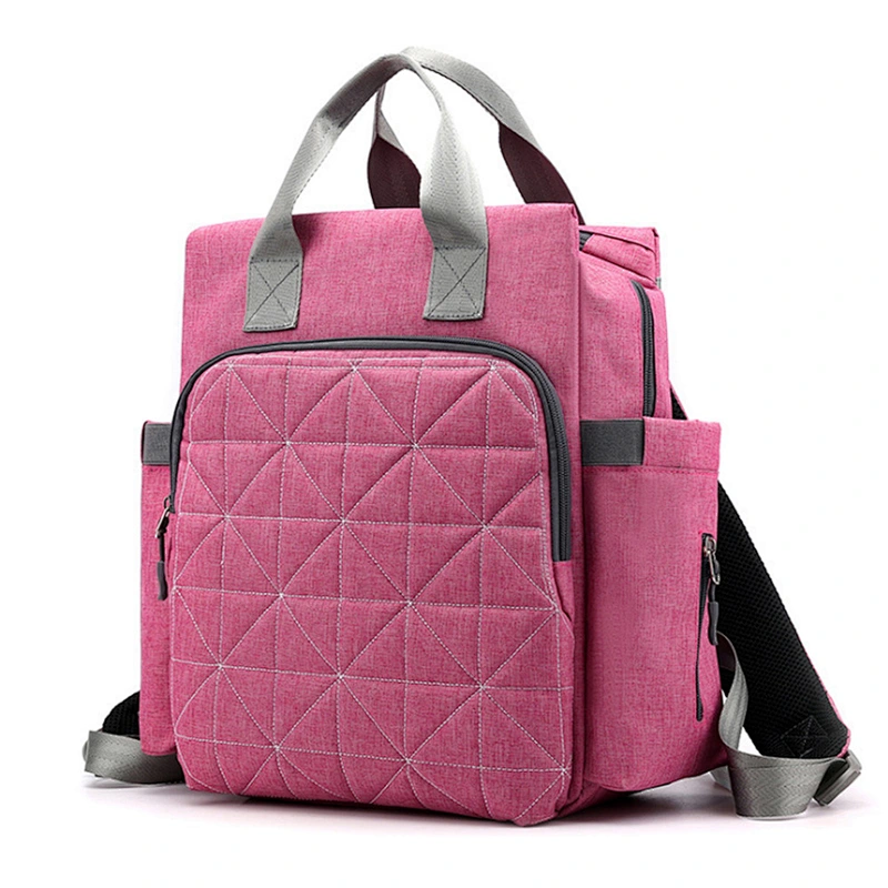Diaper Bag Backpack Large Capacity Floral Diaper Independent Wet Cloth Bag Multi-Function Waterproof Travel Back Pack For Baby