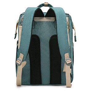 Multi-function foldable bassinet shopping backpack diaper bag changing travel cot portable baby bed diaper bag