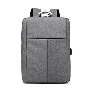 Custom Cheap Black Gray Gift Business Backpack Multi-pocket Men Laptop Backpack With Logo