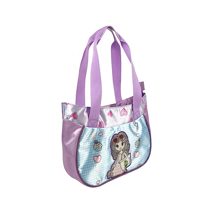 2020 Girls Fashion school Customized  Personalized Logo Style Time fashion handbag kids handbags Tote Bag for girl