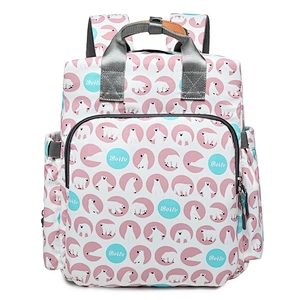 hot sale Amazon Travel Baby stylish embroidered Diaper Bag Nappy Changing maternity Mummy Backpack for outdoor with stroller